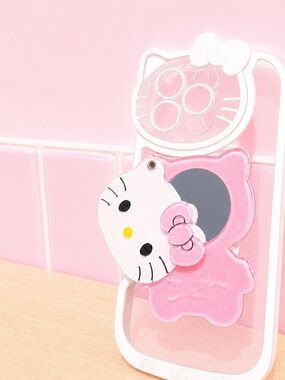 Hello Kitty Pink Clear Silicone Cat Phone Case Cover